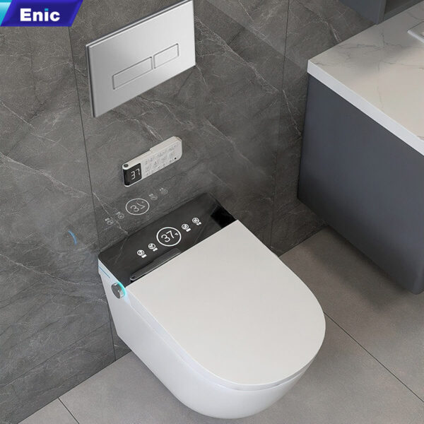 Bồn cầu thông minh treo tường Enic Smart H (Nút điều khiển tròn) - Ảnh 4