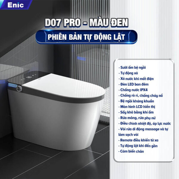 Bồn cầu thông minh Enic Smart D Pro - Ảnh 5
