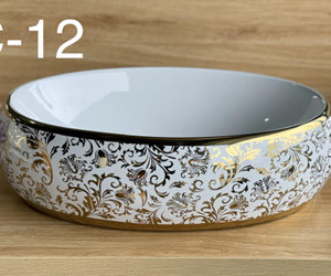 CHẬU SỨ ĐẶT BÀN ELIP C-12