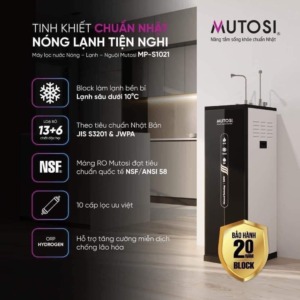 Máy lọc nước Nóng Lạnh Nguội 10 lõi Mutosi Hydrogen MP-F1021