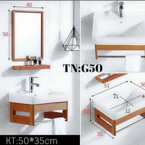Tủ nhôm lavabo D50 53x36